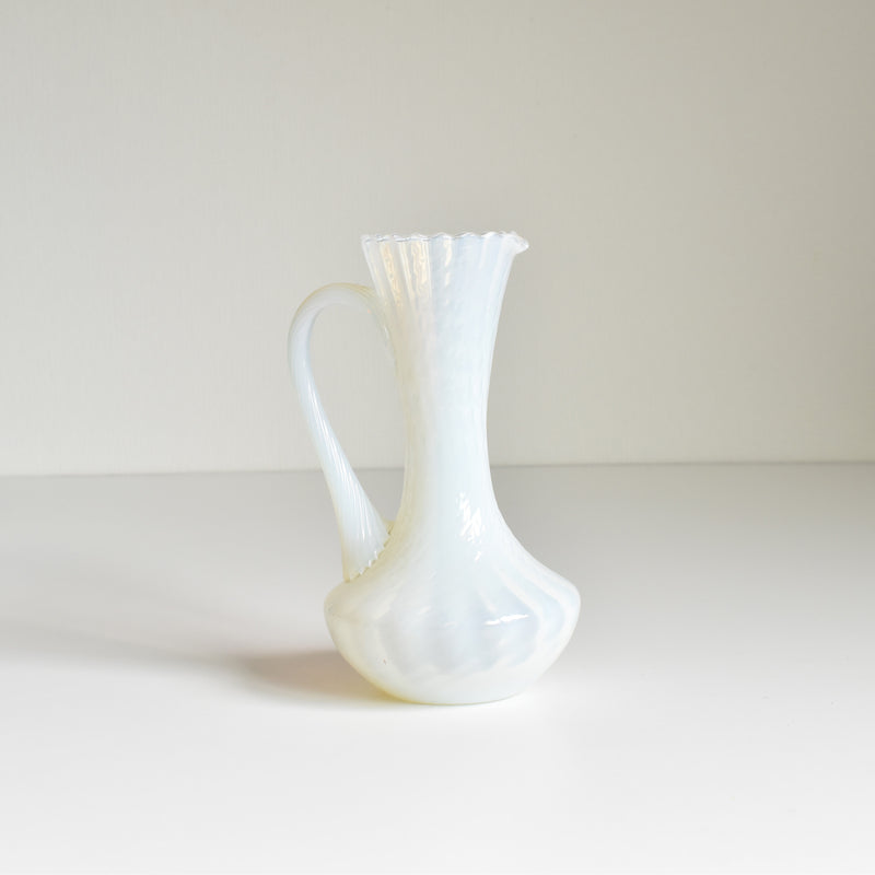 Antique Opaline Flower Vase Opal