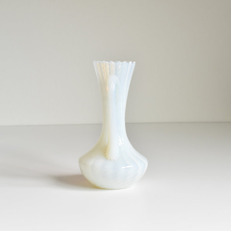 Antique Opaline Flower Vase Opal