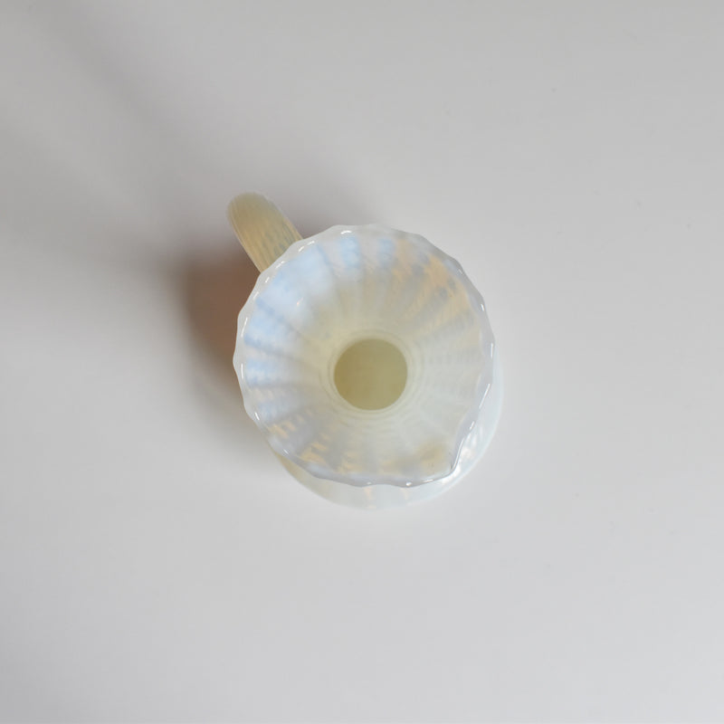 Antique Opaline Flower Vase Opal