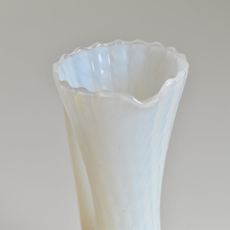 Antique Opaline Flower Vase Opal