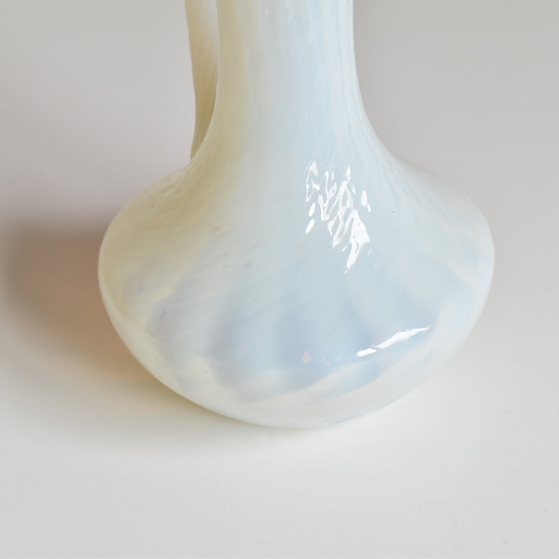 Antique Opaline Flower Vase Opal