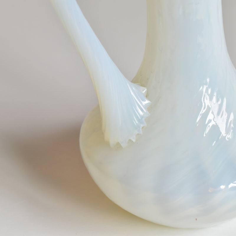 Antique Opaline Flower Vase Opal