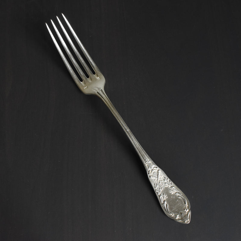 Antique silver-plated fork, SFAM