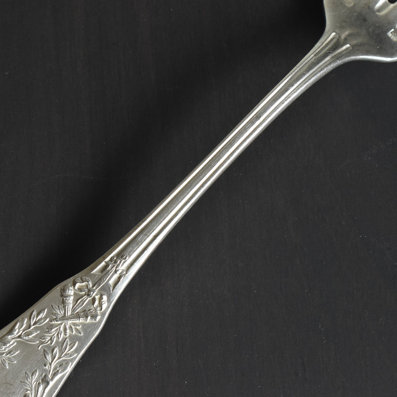 Antique silver-plated fork, SFAM