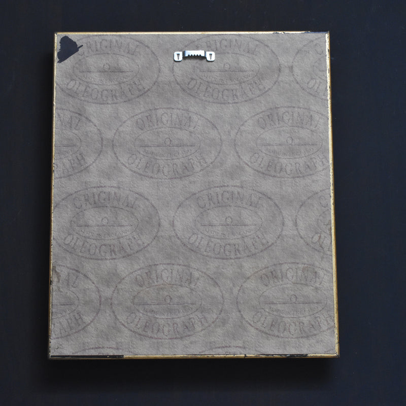 ヴィンテージ絵付きフレーム OLEOGRAPH プリント フラワー