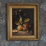 ヴィンテージ絵付きフレーム OLEOGRAPH プリント レモン