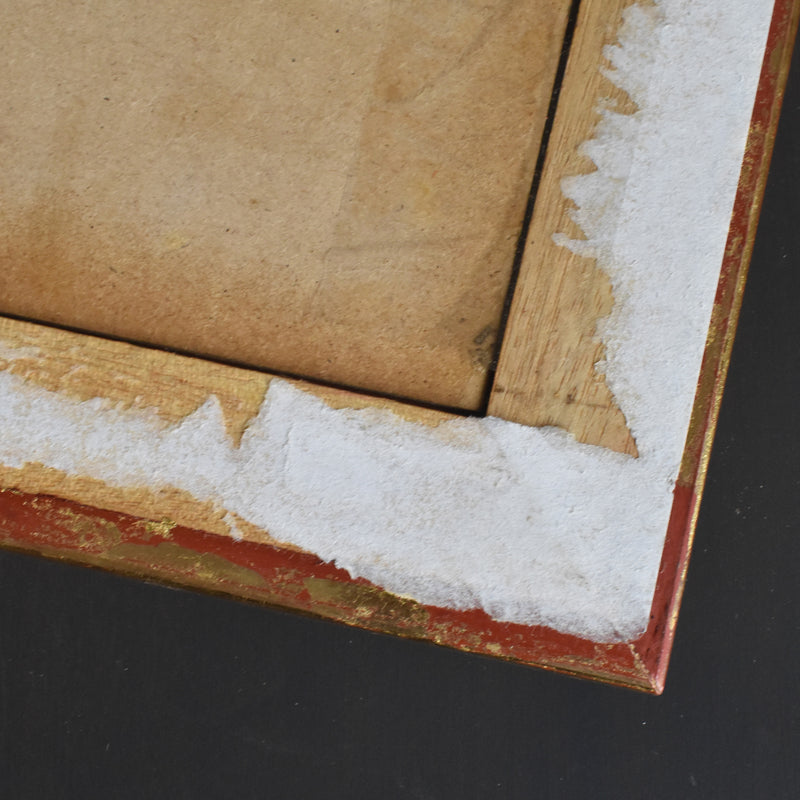 ヴィンテージ絵付きフレーム OLEOGRAPH プリント レモン