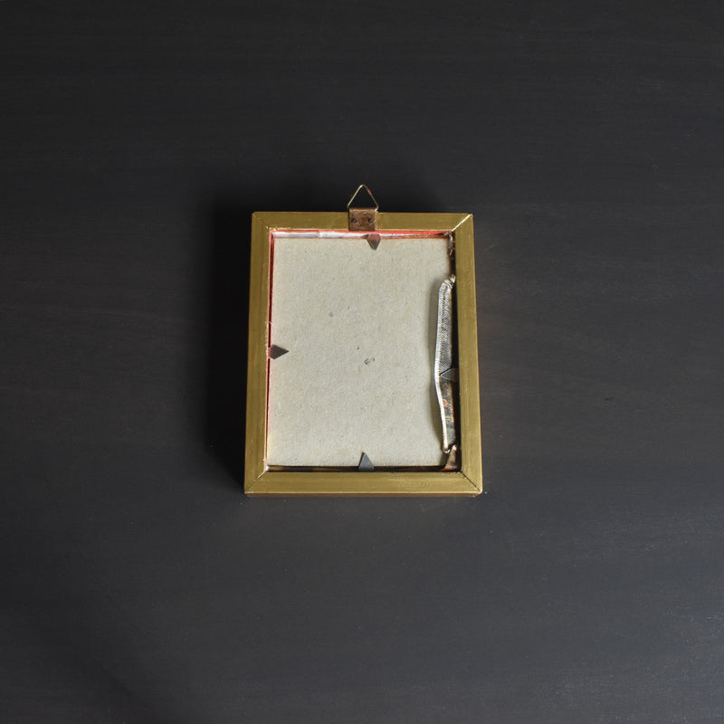 Vintage Small Frame with Silk Painting 8.5cm x 10.7cm A