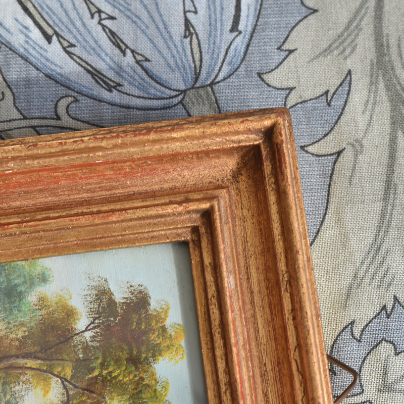 Vintage Small Frame with Oil Painting
