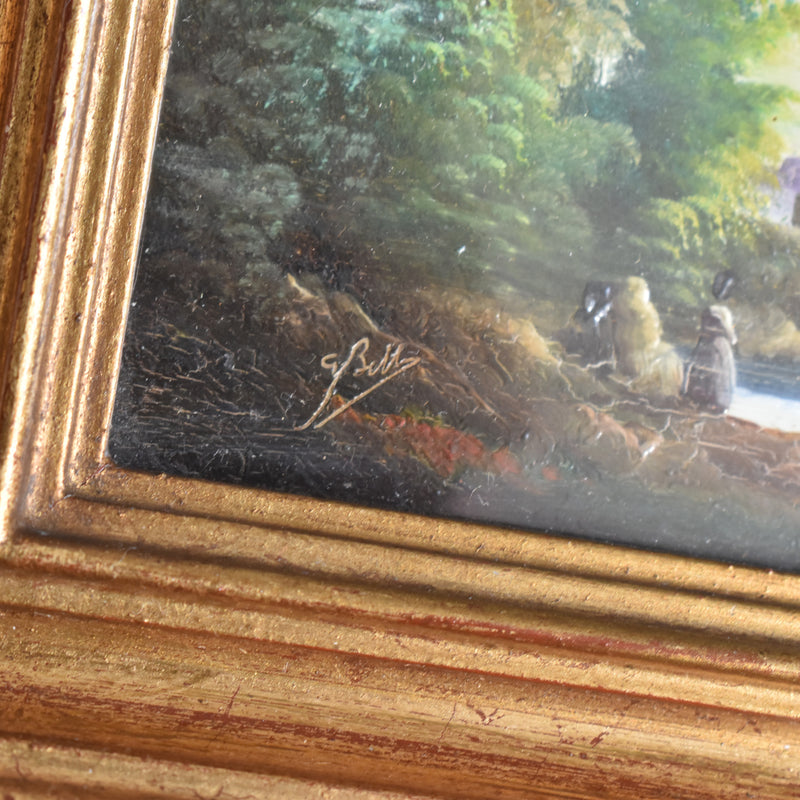 Vintage Small Frame with Oil Painting