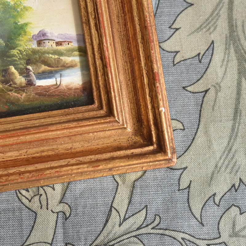 Vintage Small Frame with Oil Painting