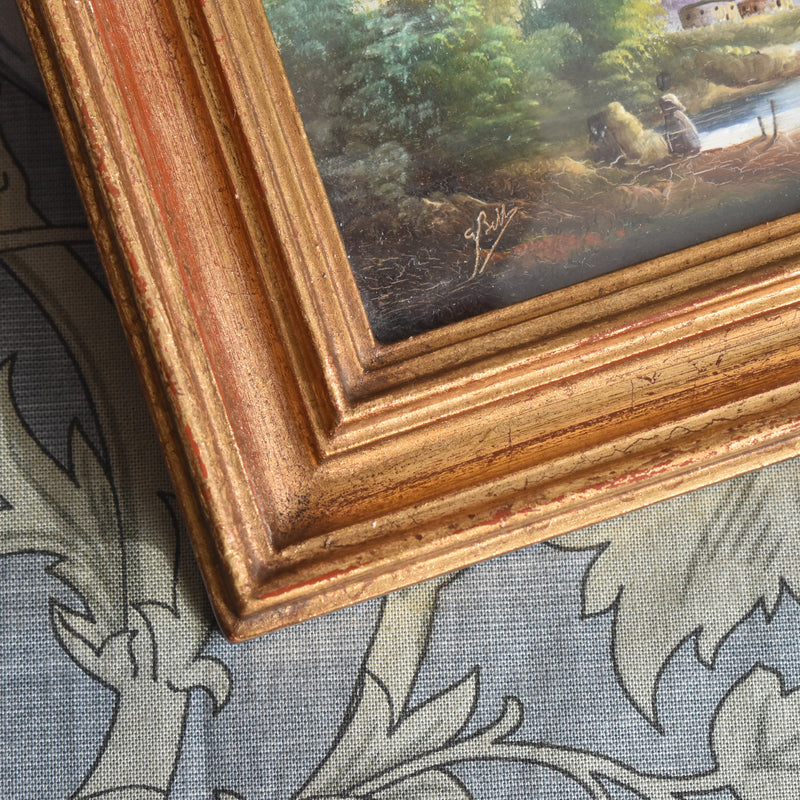 Vintage Small Frame with Oil Painting