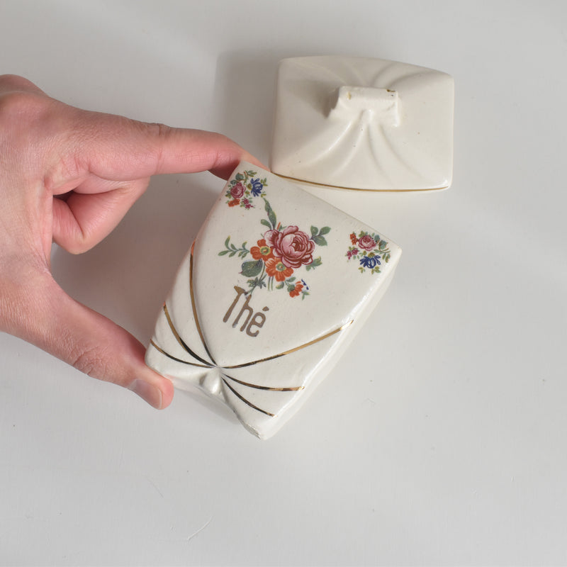 ヴィンテージキャニスター　グリニー Thé (紅茶）