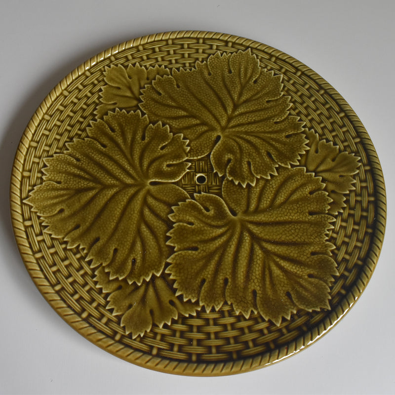 Vintage Cheese Serving Plate Gien Barbotine