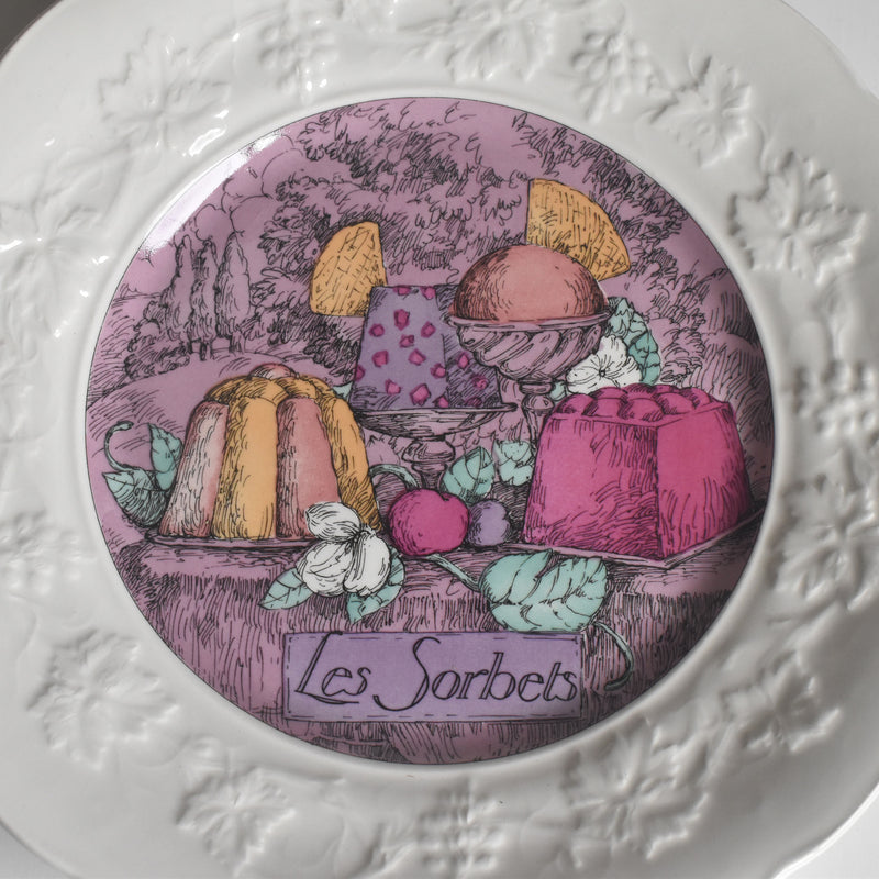 ヴィンテージデザートプレート ジアン Les délices（レ・デリース） Les Sorbets (ソルベ） A