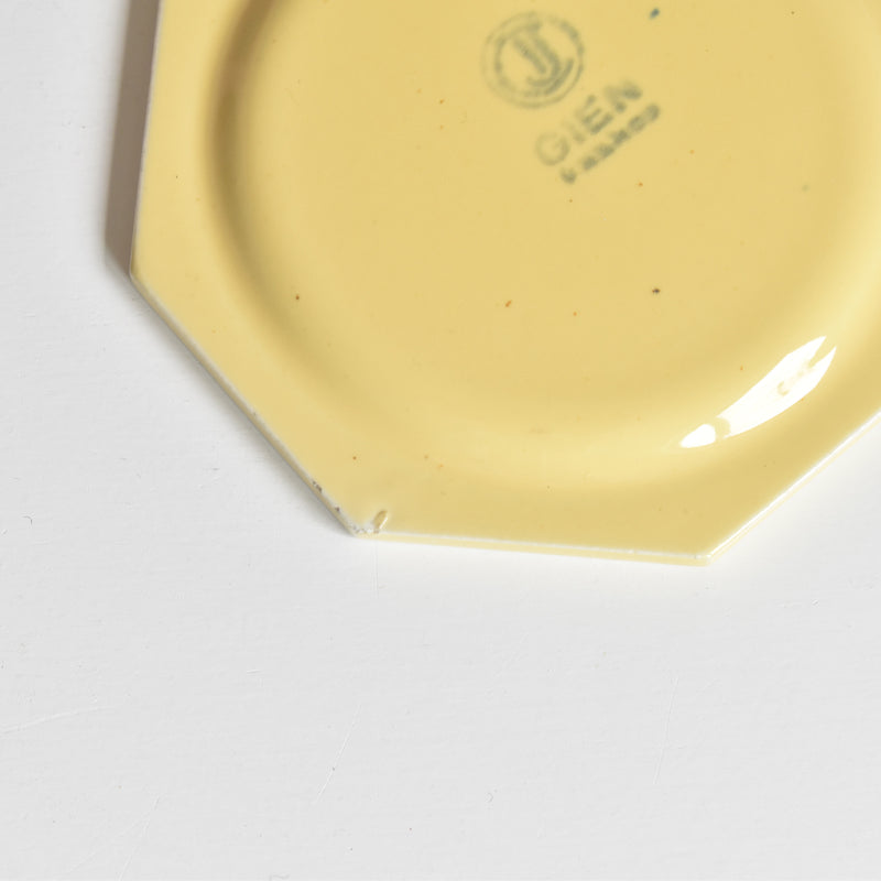Vintage dînette (play food) Gien Octagonal Plate A