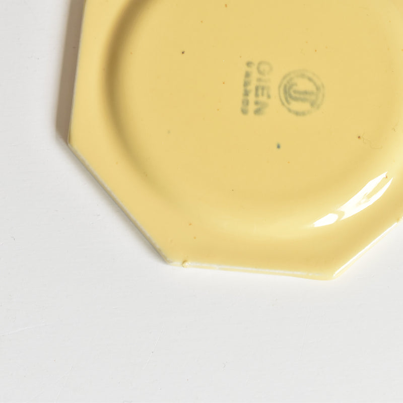 Vintage dînette (play food) Gien Octagonal Plate A