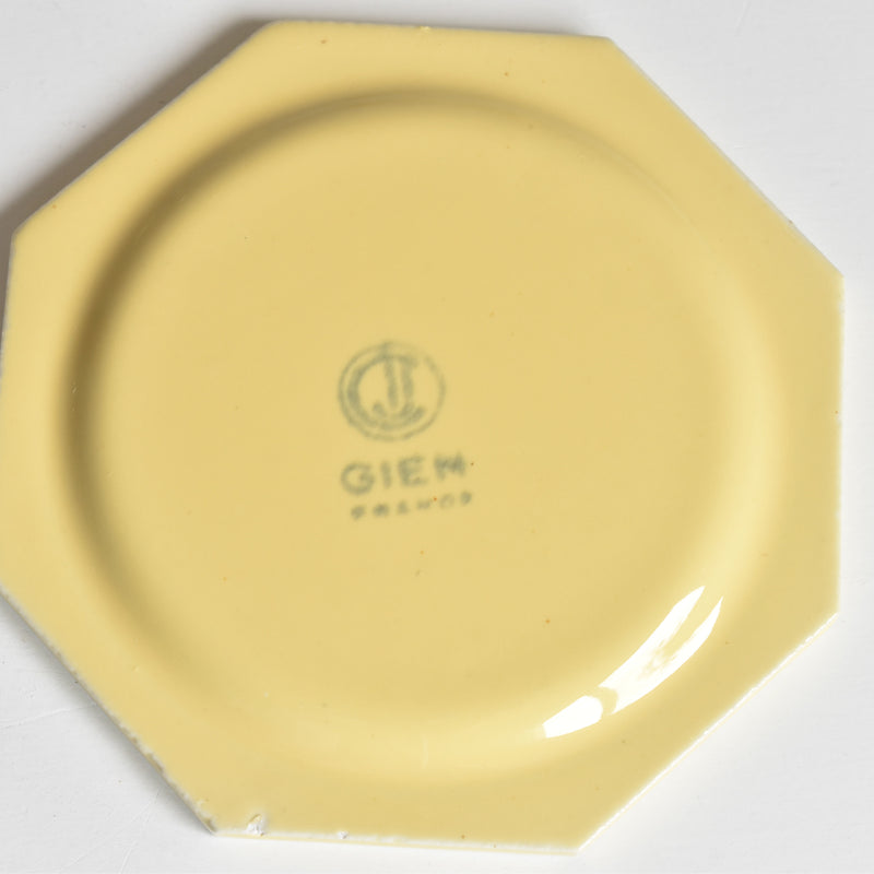 Vintage Dinette (Play Food) Gien Octagonal Plate B