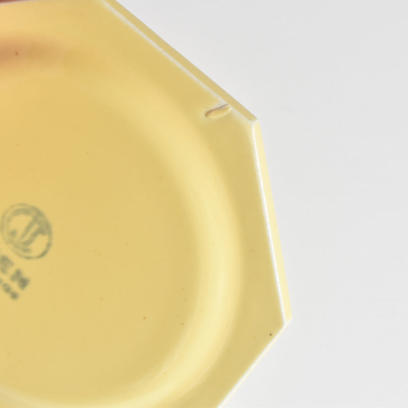 Vintage dinette (play food) Gien octagonal plate D