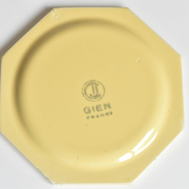 Vintage Dinette Gien Octagonal Plate F