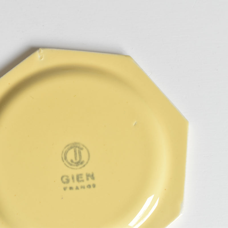 Vintage Dinette Gien Octagonal Plate F