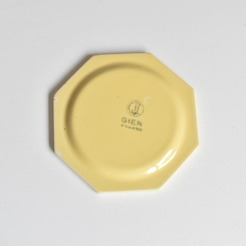 Vintage Dinette (Play Food) Gien Octagonal Plate G