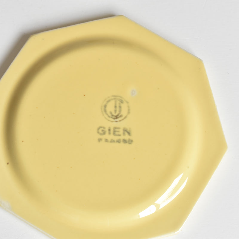 Vintage Dinette (Play Food) Gien Octagonal Plate G