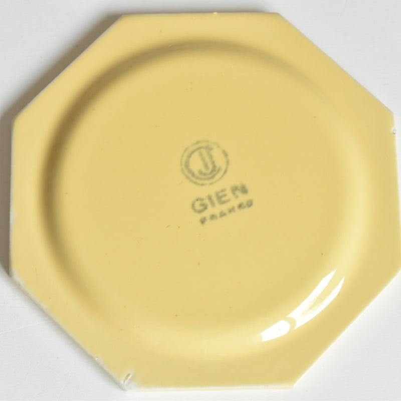 Vintage Dinette (Play Food) Gien Octagonal Plate H