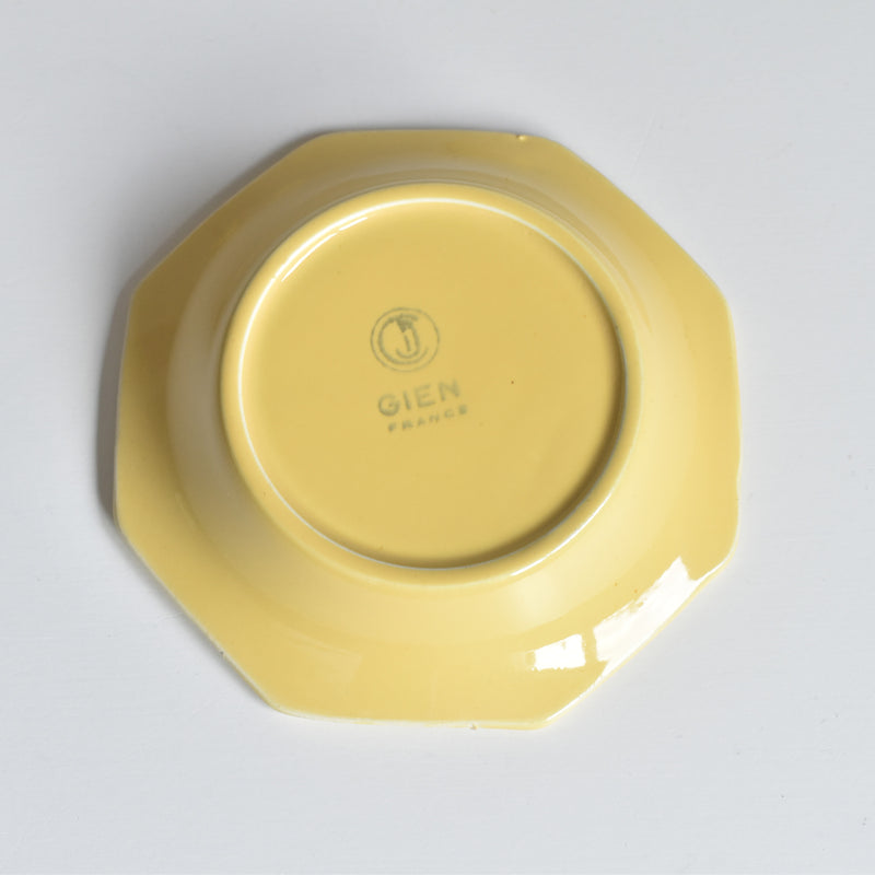 Vintage Dinette (Play Food) Gien Octagonal Deep Plate