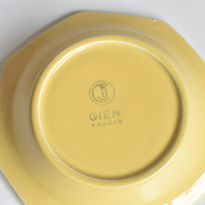 Vintage Dinette (Play Food) Gien Octagonal Deep Plate