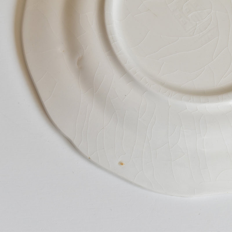 Vintage dessert plate Gien Liseron des Haies (bindweed) A