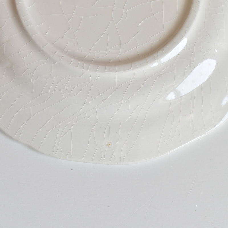 Vintage dessert plate Gien Liseron des Haies (bindweed) A