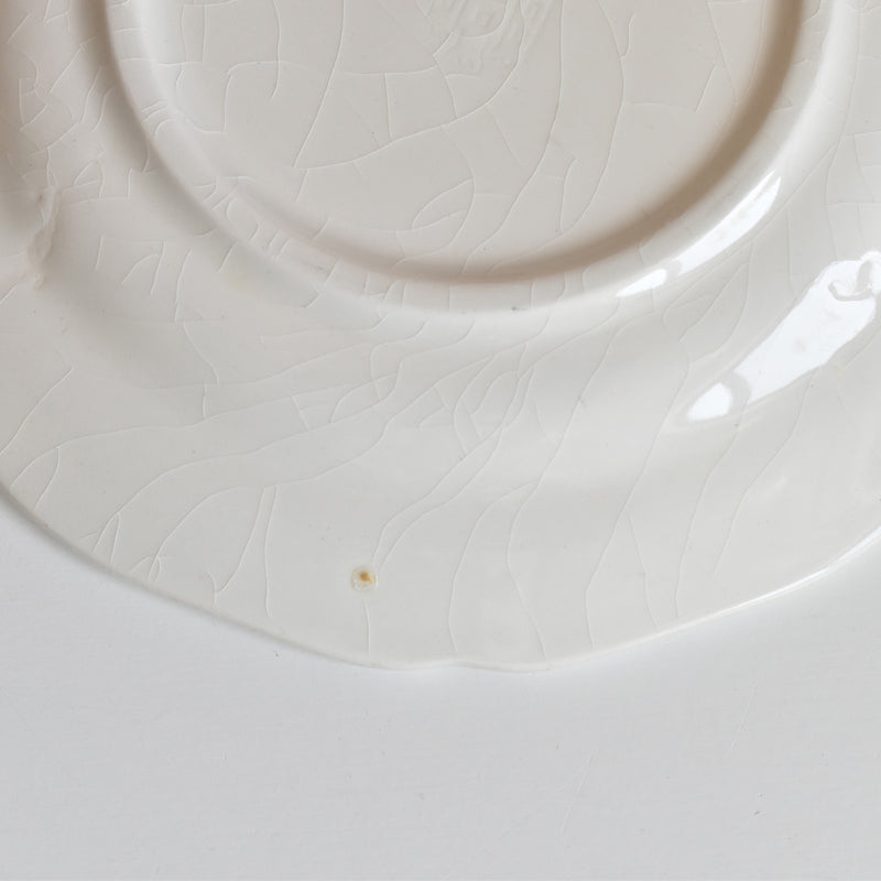 Vintage dessert plate Gien Liseron des Haies (bindweed) A