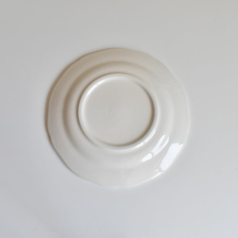 Vintage Dessert Plate, Gien Liseron des Haies (Bindweed) B