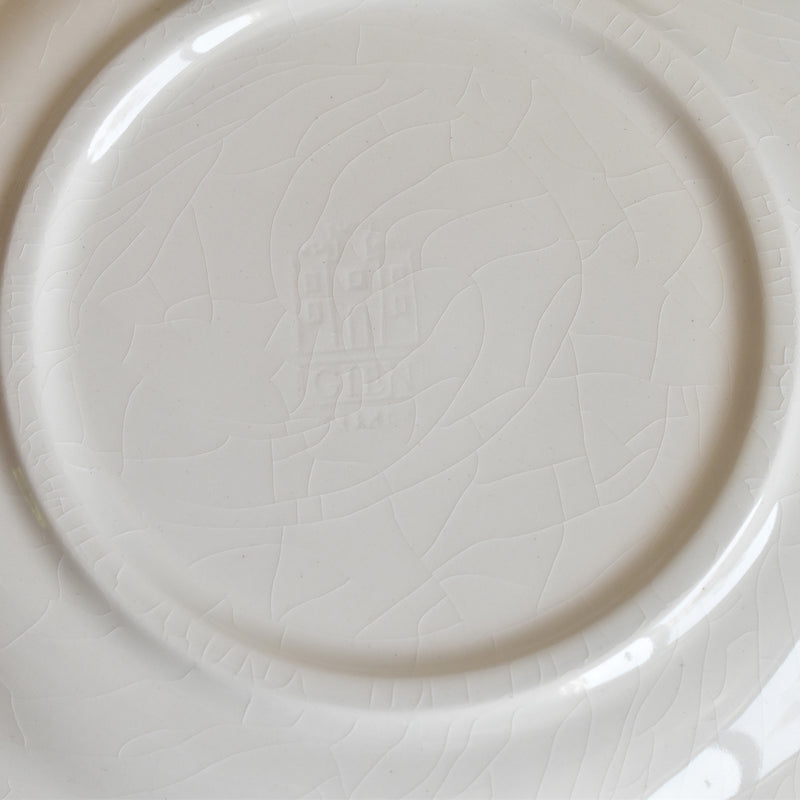 Vintage Dessert Plate, Gien Liseron des Haies (Bindweed) B