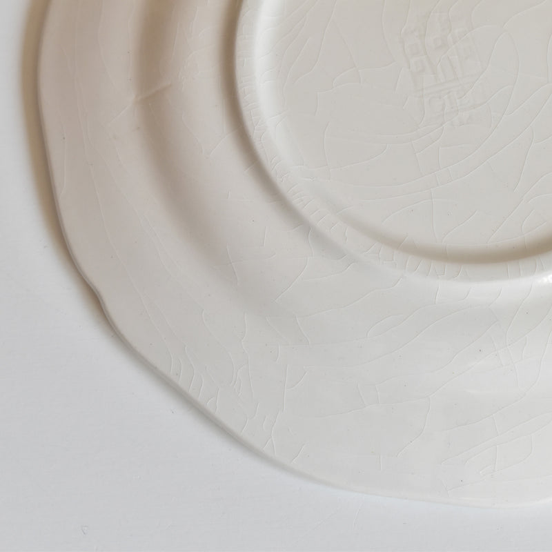 Vintage Dessert Plate, Gien Liseron des Haies (Bindweed) B