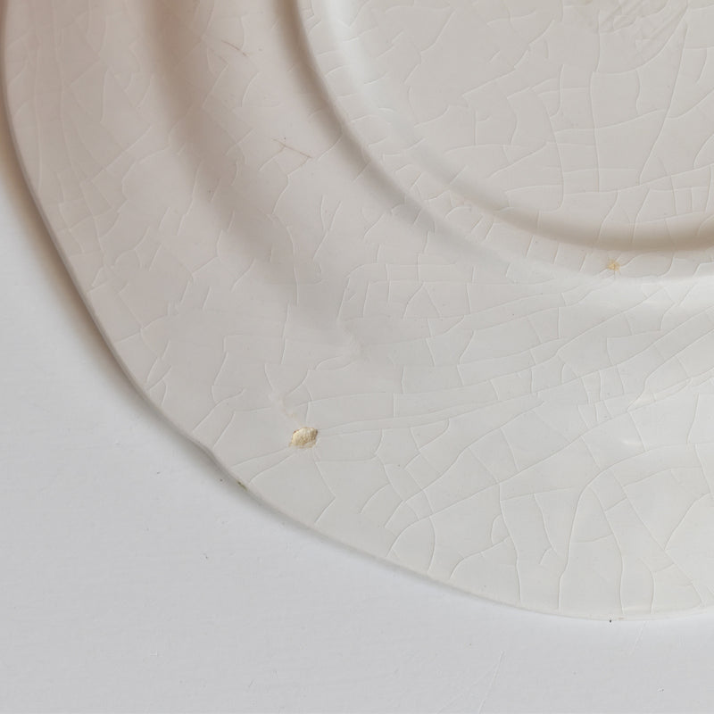 Vintage Dessert Plate Gien Liseron des Haies (Bindweed) D