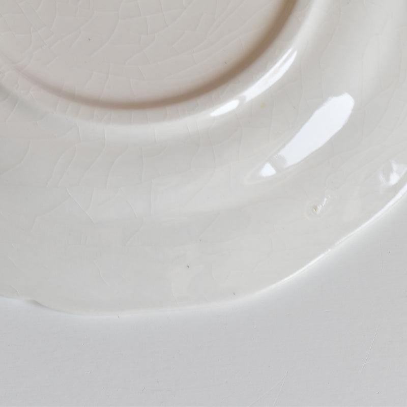 Vintage Dessert Plate Gien Liseron des Haies (Bindweed) D