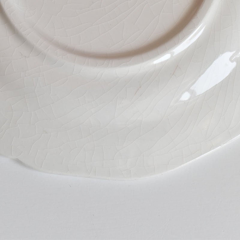 Vintage Dessert Plate Gien Liseron des Haies (Bindweed) D