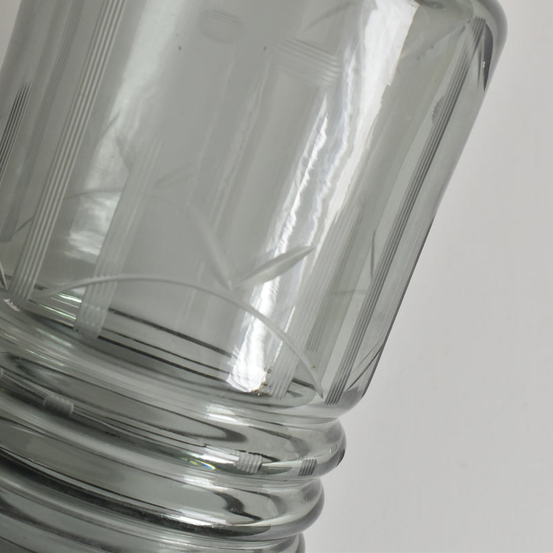 ヴィンテージデキャンタ アールデコ グレー