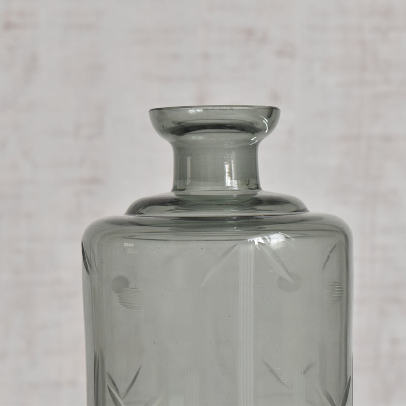 ヴィンテージデキャンタ アールデコ グレー