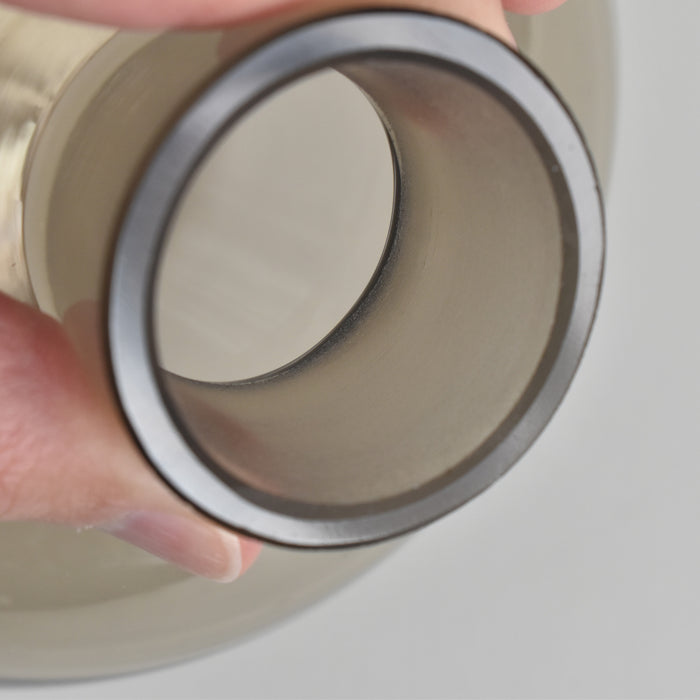 ヴィンテージデキャンタ アールデコ グレー/ラウンド