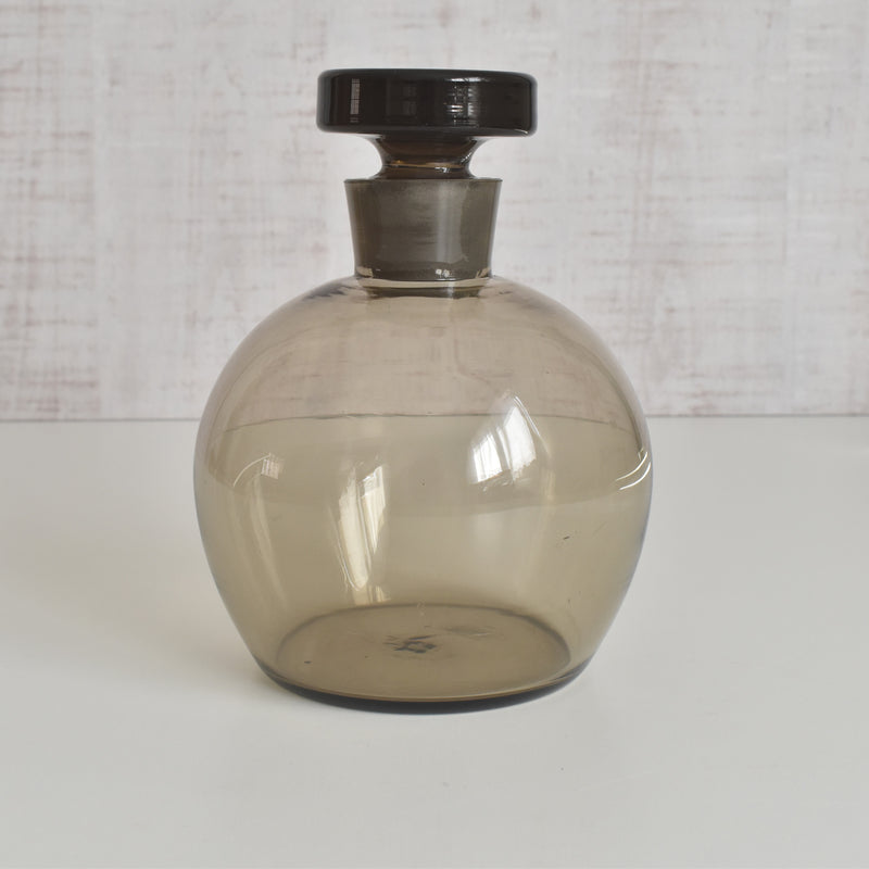 ヴィンテージデキャンタ アールデコ グレー/ラウンド