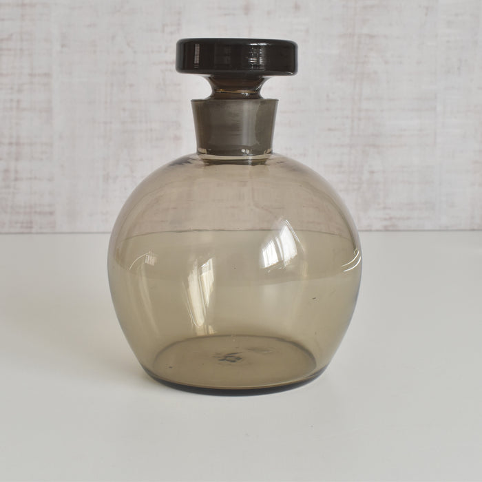 ヴィンテージデキャンタ アールデコ グレー/ラウンド