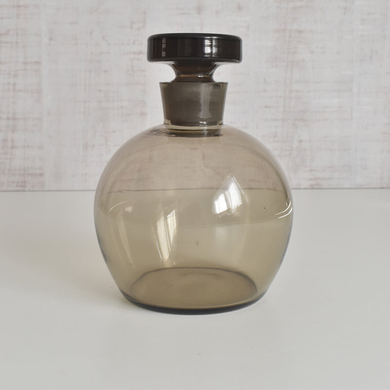 ヴィンテージデキャンタ アールデコ グレー/ラウンド