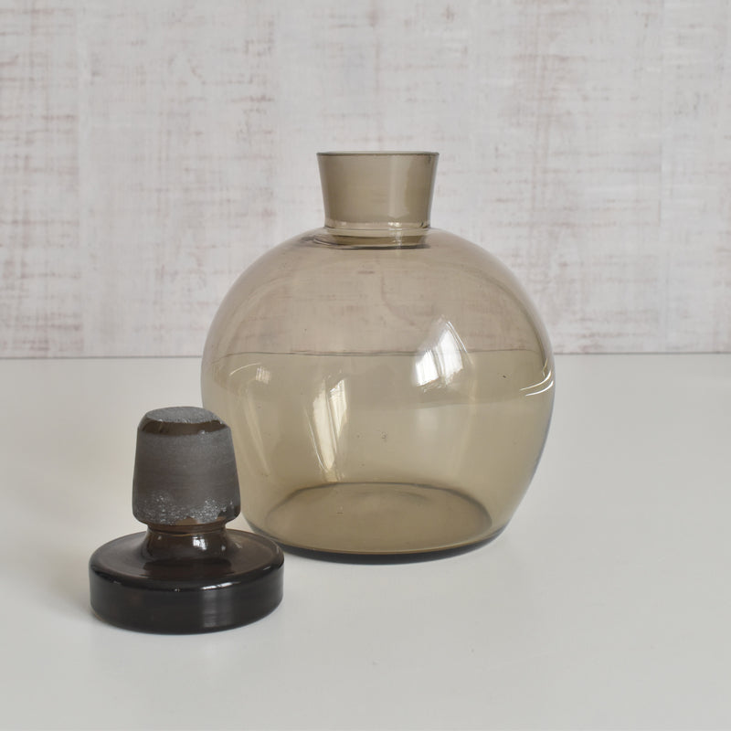 ヴィンテージデキャンタ アールデコ グレー/ラウンド