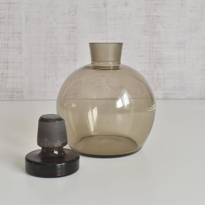 ヴィンテージデキャンタ アールデコ グレー/ラウンド