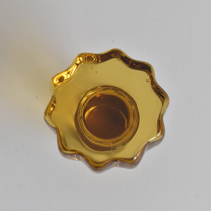 ヴィンテージデキャンタ アールデコ イェロー