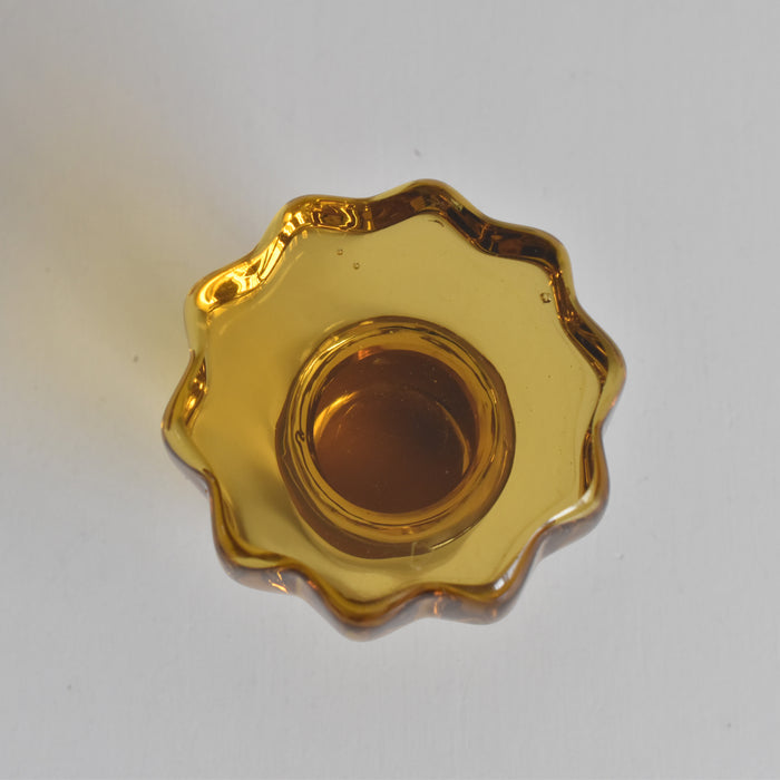 ヴィンテージデキャンタ アールデコ イェロー