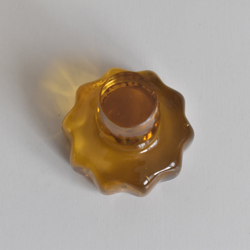 ヴィンテージデキャンタ アールデコ イェロー